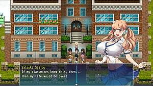 Blonde Asian Hentai Girl Undresses Nude for Voyeur in Apostle Pornplay Ep 4