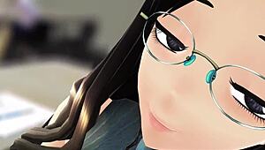 Hé, elkaptalak, hogy leskelődsz a nagy farkamra az órán!