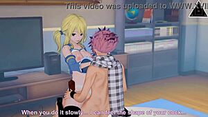 Koikatsu Lucy Natsu banging hard in uncensored anime