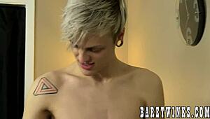 Dakota White and Jason Valencia roughly bang Alex Grahamson in wild threesome