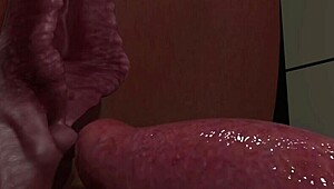 in this anime hentai, the milf's mouth can't handle how big it is, episode 1 scene 42