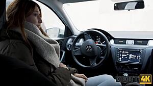 Hey, wanna see how this babe pays her debt with rough doggystyle?