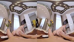 stepbrother explores virtual taboo with new toy in pov scene