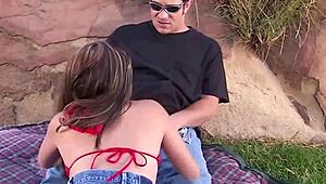 Nautica Thorne, international pornstar, gets her ass fucked between pretty thighs.