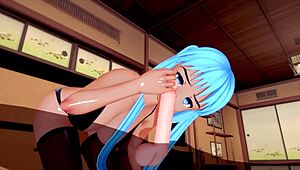 3d hentai babe with big tits and ass squirts hard