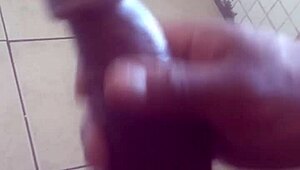 massaging that monster cock solo 😈