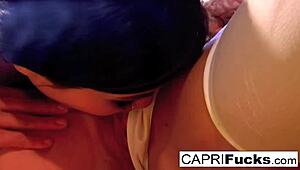 Capri fucks London passionately
