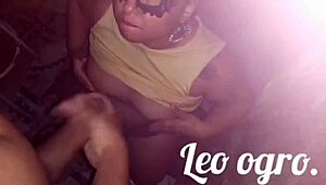 Portuguese BBW Taking Milk Before Meeting Clients