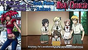 top 10 best ecchi anime harem in hd