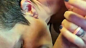 oh yeah, wife sucks big cock and swallows cum!