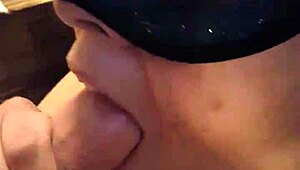 Bored Housewife Gives Blowjob With Big Tits