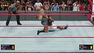 Trish Stratus dominates Christal in intense wrestling showdown