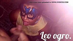 Portuguese BBW Taking Milk Before Meeting Clients