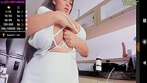 Huge Natural Latin Tits on Webcam Display