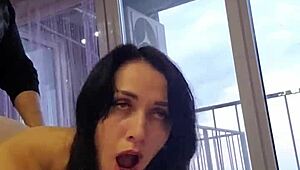 Rough phone sex with horny milf couple