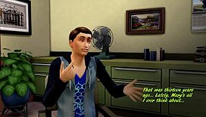 sims 4 parody features big ass group interracial blowjob and cumshot scenes