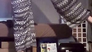 Detailed POV of Young Amateur's Homemade Kinky Workout Routine