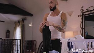 peekaboo i see your big black cock devin trez sucks gus del rey bareback