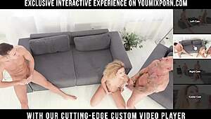 Стейси Ривиера дълбоко гърло и двойно проникване от огромни курчета