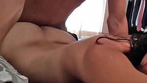 Latina Wife Fucks Silently