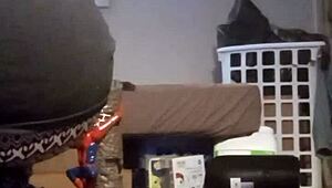 Detailed POV of Young Amateur's Homemade Kinky Workout Routine