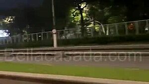 bella casada says, i'm doing dogging with ten guys outdoors