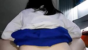 omg thai schoolgirl sneaks to hotel for raw creampie after class no condom 😱