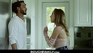Skinny teen Cadence Lux gets deflowered by her stepbrother