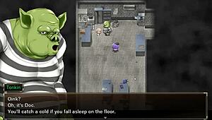 Karryn Endures Rough Threesome with Slime Monster and Thug