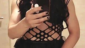 Ever seen a crossdresser stroking solo like this?