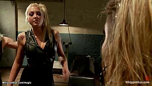 Lesbians whipped into submission for intense licking sessions