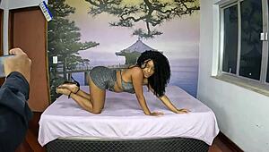 vicky menage brings spicy backstage vibes with her latina charm for the first time