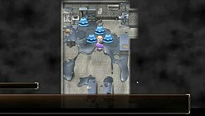 Karryn Endures Rough Threesome with Slime Monster and Thug