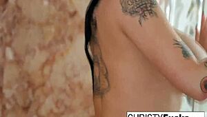 Christy Mack masturbates in shower.