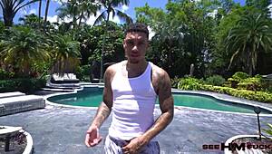 Air Thugger and Arietta Adams in rough outdoor handyman sequel