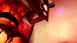 Sexy Latina Uses Anal Toy in Hot Net Socks