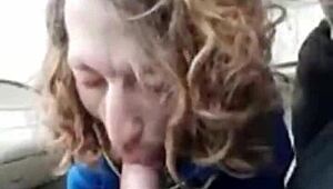 Sucking My Buddy in Car After a Long Day, Wow!