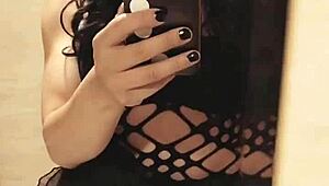 Ever seen a crossdresser stroking solo like this?