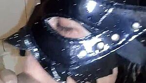 she gets a huge cumshot on her face and begs for more