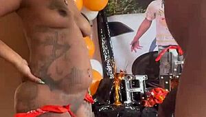 happy birthday oral gift from wet mouth