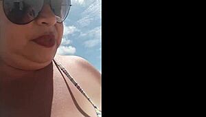 Amateur couple enjoys sex on the beach