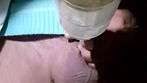 Fleshlight Fun Outdoors with a Massive Cock in Public