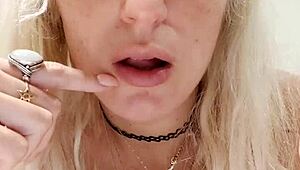 alina modelista licks red popsicle while undressing and cuddling bear in bed 😏