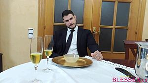 Family Meal Turns Into Intense Cock Sucking