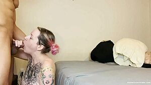 Tattooed Caribbean cutie bends over for hardcore pounding by Puerto Rican cock.