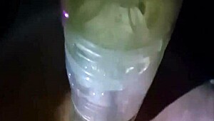 Fleshlight Fun Outdoors with a Massive Cock in Public