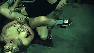 Watch this bound teen squirt during hardcore anal domination.