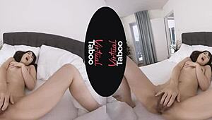 japanese brunette masturbates in pajamas, reaching taboo orgasm solo 😏