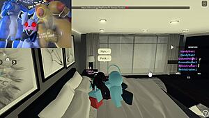 A Roblox shemale gets fucked for the first time