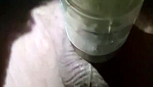 Fleshlight Fun Outdoors with a Massive Cock in Public